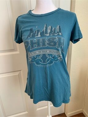 Women's Teal Graphic Band Tee Phish